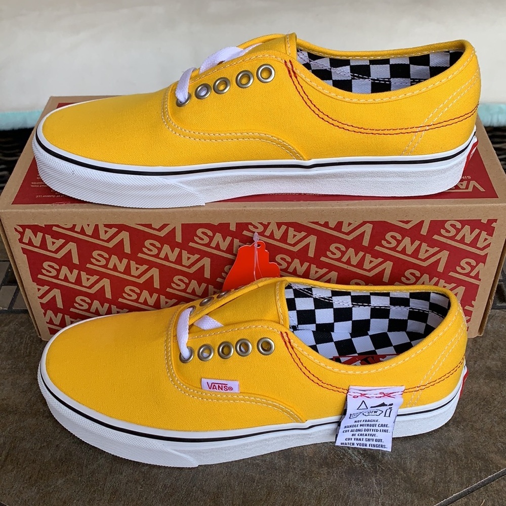 VANS AUTHENTIC HC DIY LEMON CHROME/TRUE WHITE WMNS